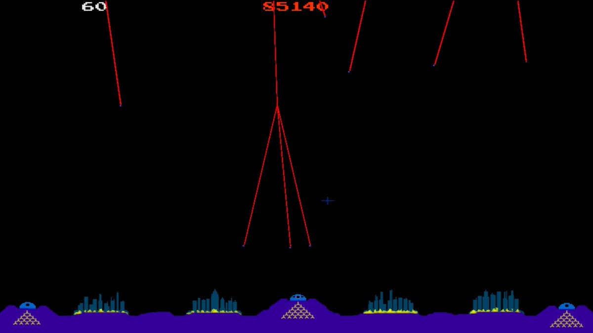 WarpGameStudio's tweet photo. Missile Command Legacy #ScreenshotSaturday #GML #games #indiegames https://t.co/TAIr3w4YIs
