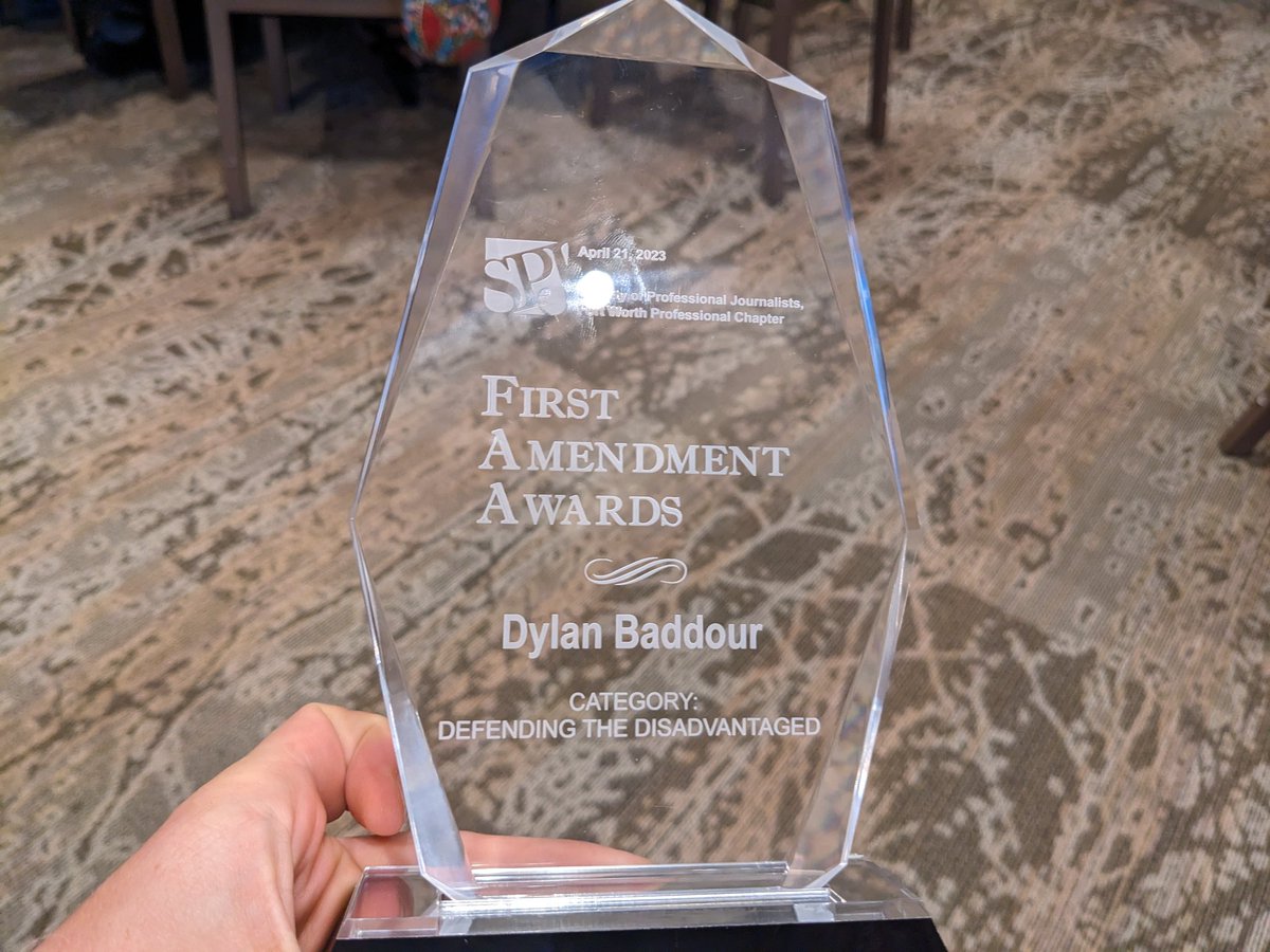 Y'all, <a href="/TexasObserver/">Texas Observer</a> is cleaning up right now at the <a href="/SPJFW/">SPJ Fort Worth</a> awards.

<a href="/by_jmiller/">Justin Miller</a>, <a href="/DylanBaddour/">Dylan Baddour</a>

(Guest appearance: <a href="/stevanzetti/">steven monacelli</a>)