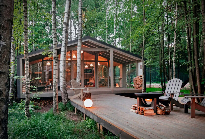 Now Trending: Eco-Minded Modular Cabins - The DUB Modular Cabin Has a Cost-Effective Construction trendhunter.com/trends/modular… #ArtDesign