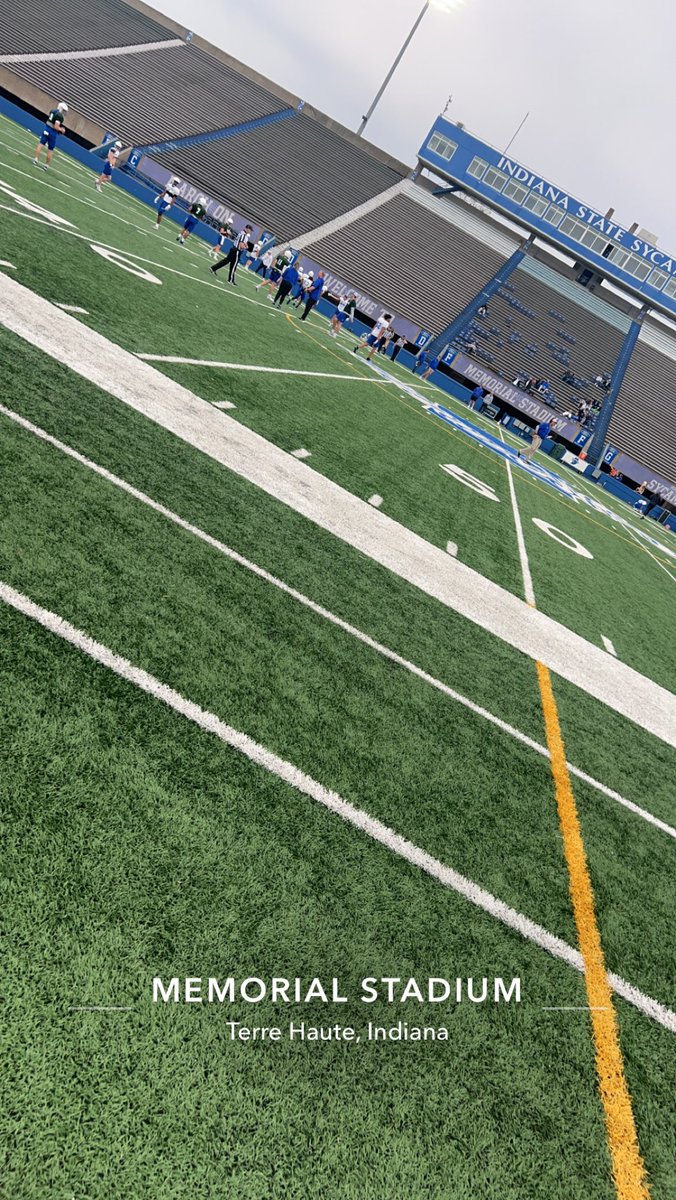 Had a great time at Indiana State @IndStFB today loved the energy the team had throughout the scrimmage! Thank you @COACHCOFFER @CmalryMallory for the invitation. 
@EDGYTIM @CoachBigPete @RecruitTheNook @Minooka_Indians @BarrowmanBrady @MinookaStrength #HoldTheRope