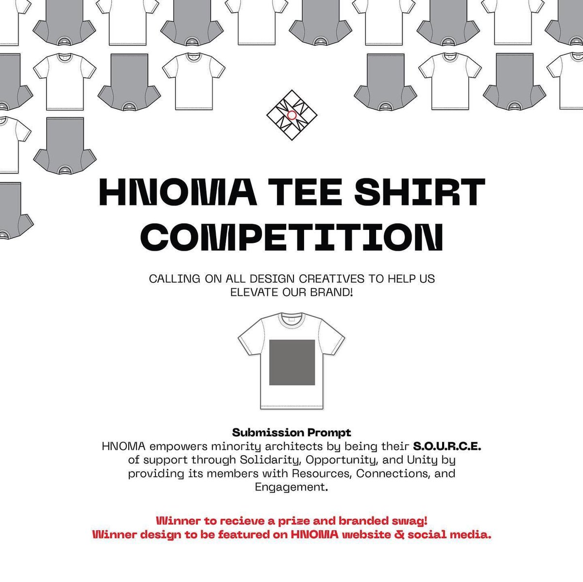 NOMA_Houston's tweet photo. 🗣️ CALLING ON ALL DESIGN CREATIVES TO HELP US ELEVATE OUR BRAND!

Winner to recieve a prize and branded swag!
Wlinner design to be featured on HNOMA website &amp; social media.

Link in Bio! https://t.co/jBrKaMLSzj
