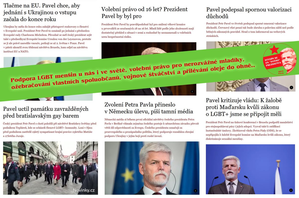 MileAktuality's tweet photo. NE můj prezident ‼️🤮 https://t.co/EG3oyYkcY4