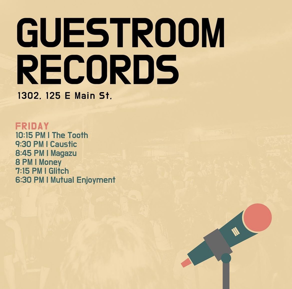 We will be infiltrating Norman Music Fest on April 28th along with these great bands. Thanks Guestroom Records for having us. Flier by G