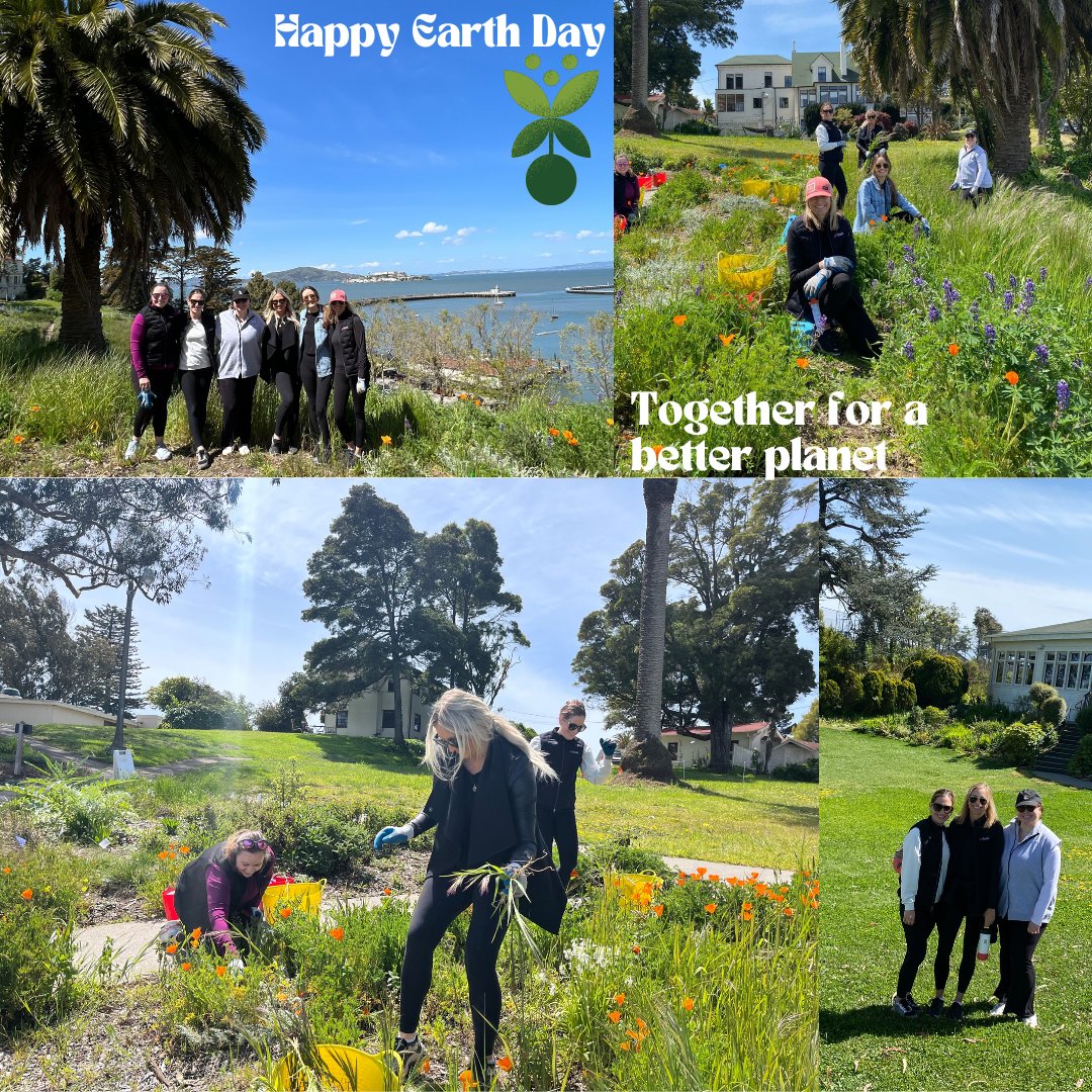 🌎 This week, the Offleash team partnered up with @parks4all to remove invasive plant species at Black Point Historic Gardens in Fort Mason🌱 Take that, weeds!🤺 A big thanks to our green thumbed #PR pros for taking the time to give back to this beautiful planet! #EarthDay2023