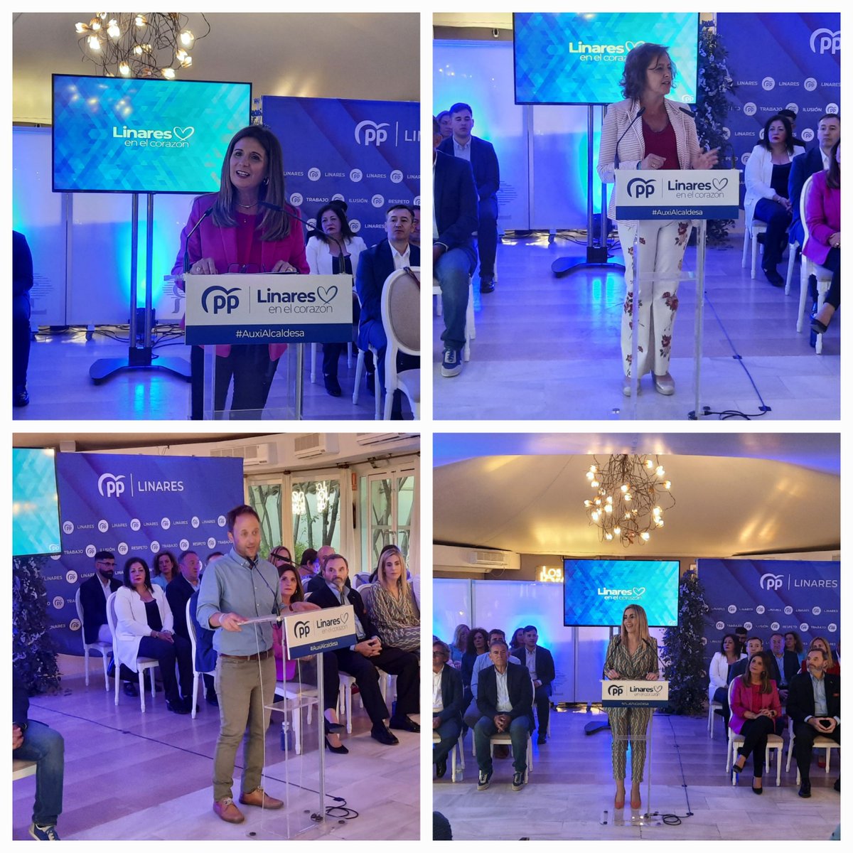 linarespp's tweet photo. 🔵💙 CANDIDATOS | @auxidelolmo destaca la capacidad y solvencia de su equipo para gobernar #Linares y ofrecerle un futuro próspero y lleno de oportunidades

👉 Hoy, acto de presentación de los candidatos del @linarespp para las Elecciones Municipales

ℹ️ https://t.co/FfVTbR507t https://t.co/UdB12cYlXz