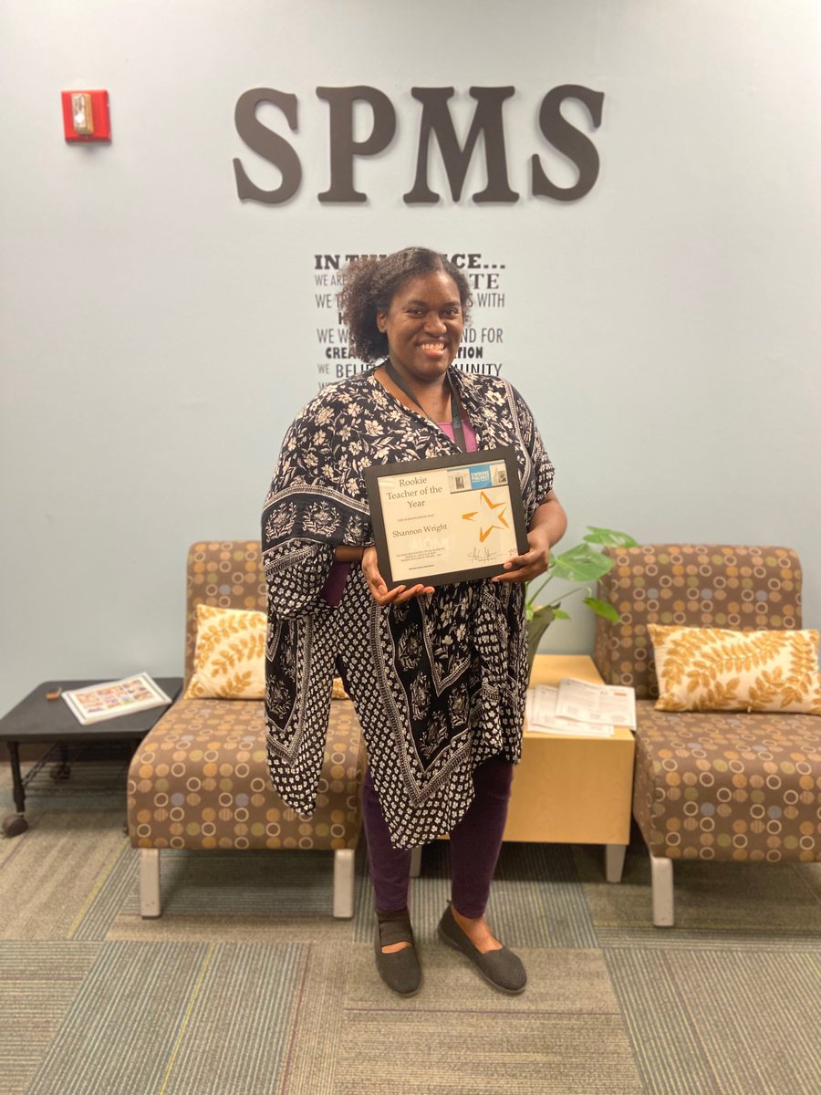 SimmonsPinckney's tweet photo. Congratulations to our Rookie Teacher of the Year Shannon Wright! https://t.co/kqJKXv7EBY