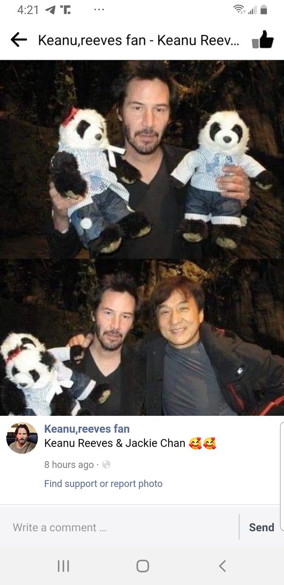 Starofthenort17's tweet photo. @ReturnOfKappy #KeanuReeves #savethechildren 
#pandaeyes https://t.co/HJ9ePwrpE4