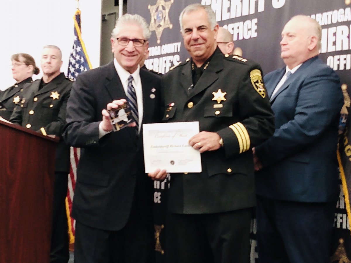 JamesTedisco's tweet photo. 👏🇺🇸Best wishes to Saratoga County Undersheriff Richard Castle, who officially retired today after a 35-year distinguished career in law enforcement! Undersheriff Castle has been an indispensable part of @SheriffZurlo team. Congrats and job well done! https://t.co/TKKexJkVSX