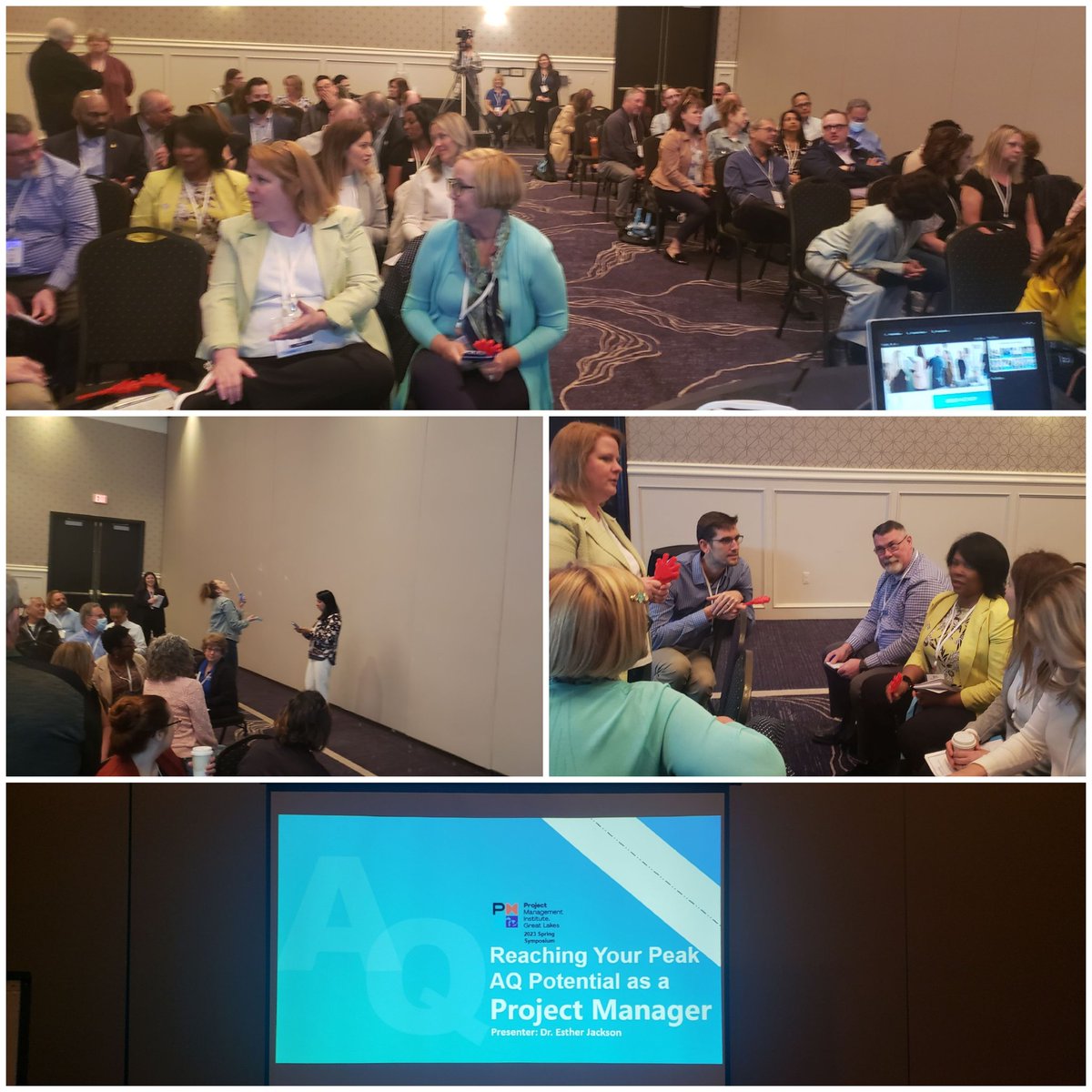 elynnjac's tweet photo. Had such an engaged and creative group for my AQ session at the PMI Great Lakes Symposium today. They were ready for the spontaneous product pitches that had to give by putting their adaptability skills to work. https://t.co/4dcSBACKSX