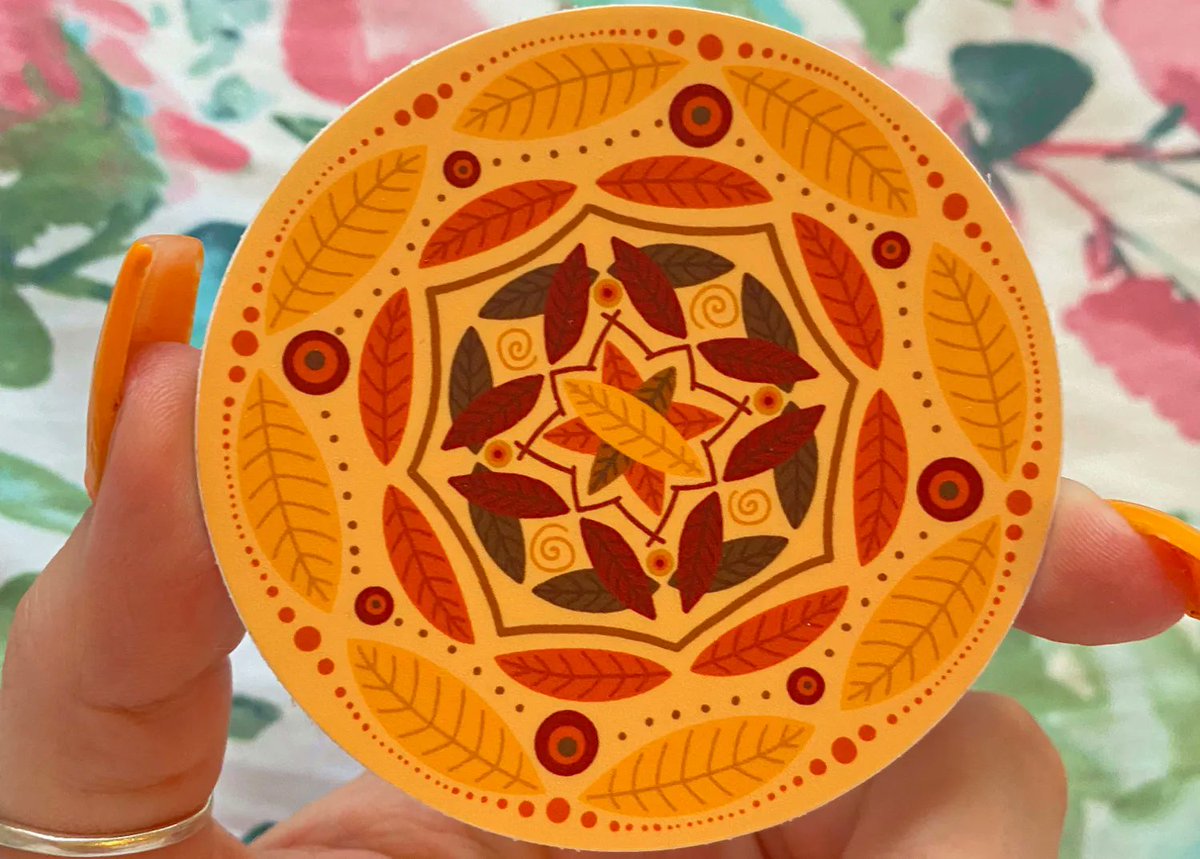 seasonal mandala stickers ❄️☀️🍁 ship free!