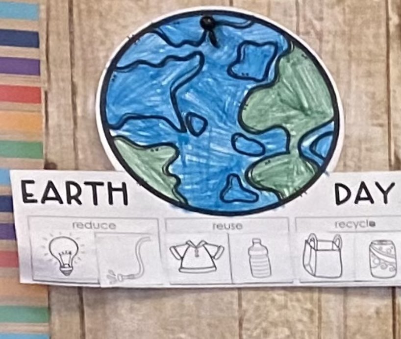 MsCasey13's tweet photo. This week we learned about Earth Day and how to sort things between reduce, reuse and recycle. #EarthDay #Kindergarten https://t.co/ZPiglGSJBL
