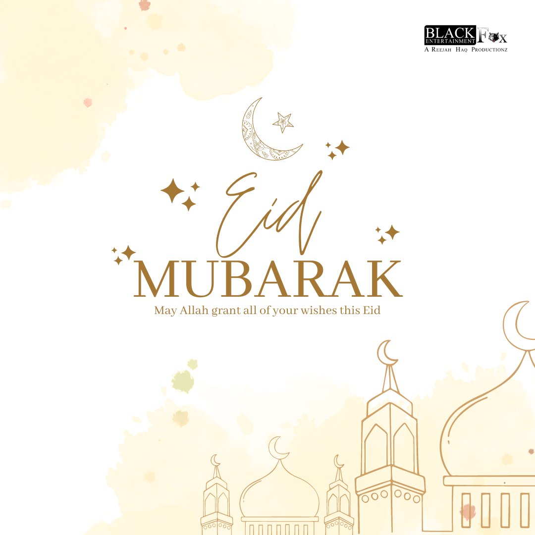 BFoxEntOfficial's tweet photo. May this special day bring you and your loved ones joy, happiness, and blessings. May Allah bless you and your family. 🌙🌙🎉

#EidMubarak #HappyEidMubarak #HappyEid #EidAlFitr #EidUlFitr #Eid2023 #EidAlFitr2023 https://t.co/dNvUpQ8IQW