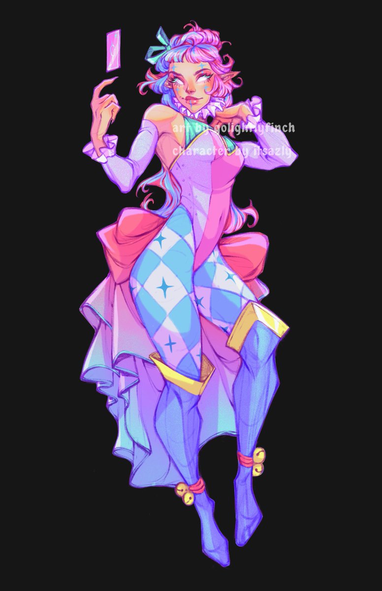 itsazly's tweet photo. always thankful to @golightlyfinch for indulging in my character concepts. <3 this is Hitch, my Wild Magic Changeling! https://t.co/CKtHXLvsy3