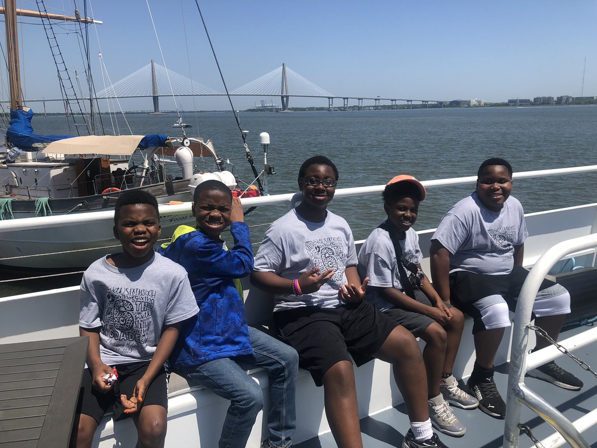 kmclay's tweet photo. 6th Grade Field Study: Let’s Go to Charleston. Students visited the SC Aquarium and took a Charleston Harbor tour. @spmeagles #protectthenest https://t.co/O4Zb0dXX9m