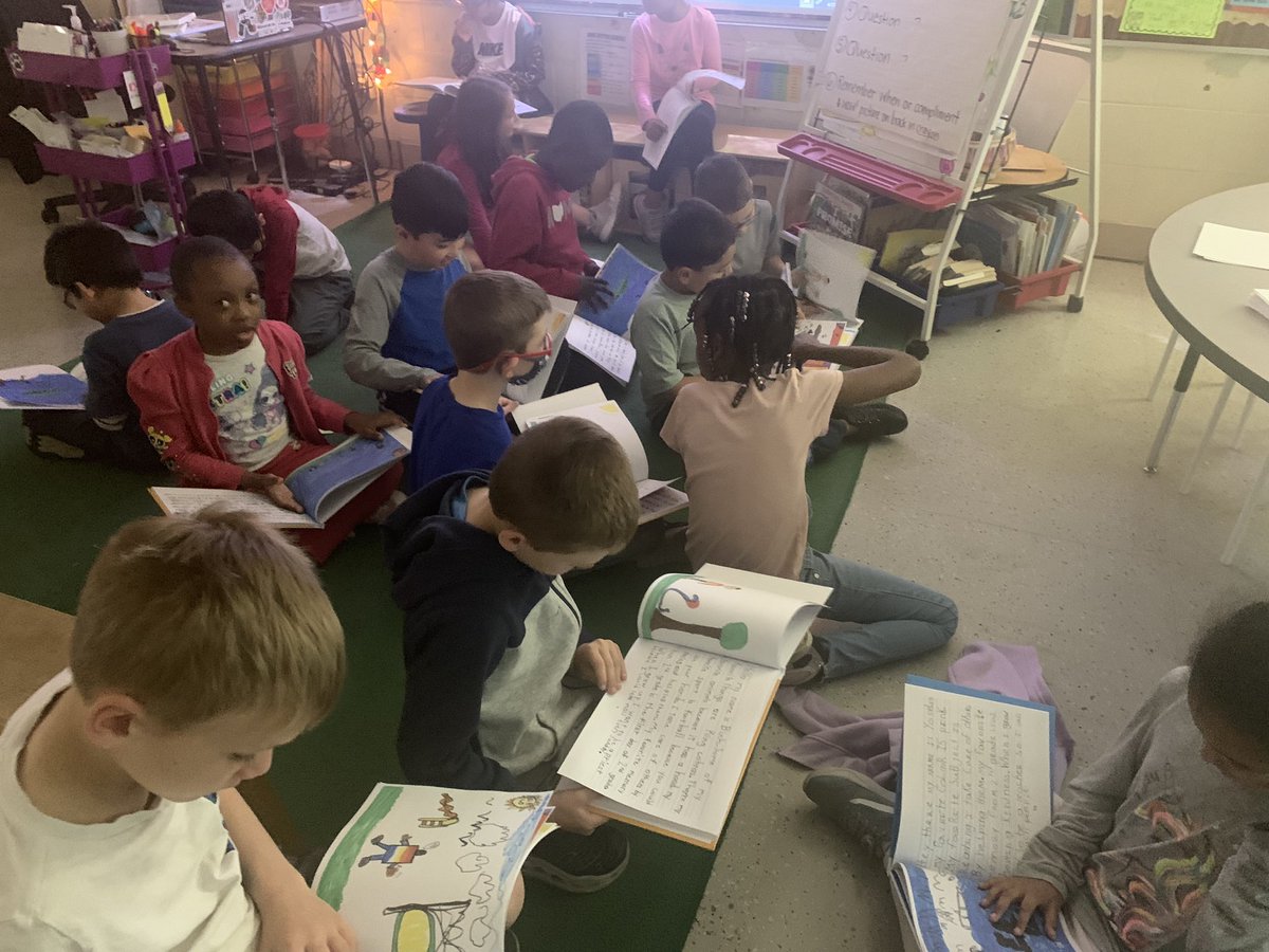 We are published authors!!! We celebrated by each student reading their page in our book and they received a medal and a certificate for being outstanding published writers! 📝📖 <a href="/Creeksidetweet/">Creekside ECS</a> #WEareLakota #NeedToSucceedCECS