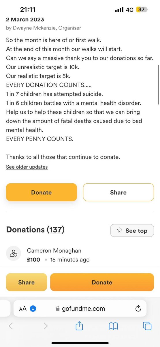 miles4smilesCMH's tweet photo. 1 in 7 children commit suicide 1 in 6 children battle with children mental health disorders help us help them! we would like to give thanks to @cameronmonaghan for you donation  tonight pictured alongside our founder @dmcfooty at miles for smiles #saveourchildren https://t.co/F80BQe10co