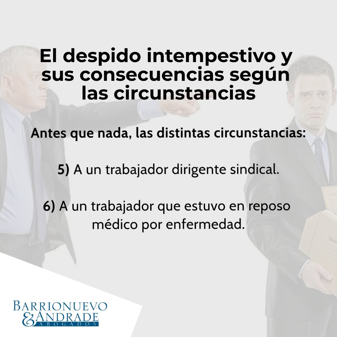 BalawEc's tweet photo. 👋 No todos los despidos intempestivos tienen las mismas consecuencias. Unas son más duras que las otras y todo depende de las circunstancias que hay en el momento del despido. ¡Conócelas! https://t.co/4jBzpZBijW