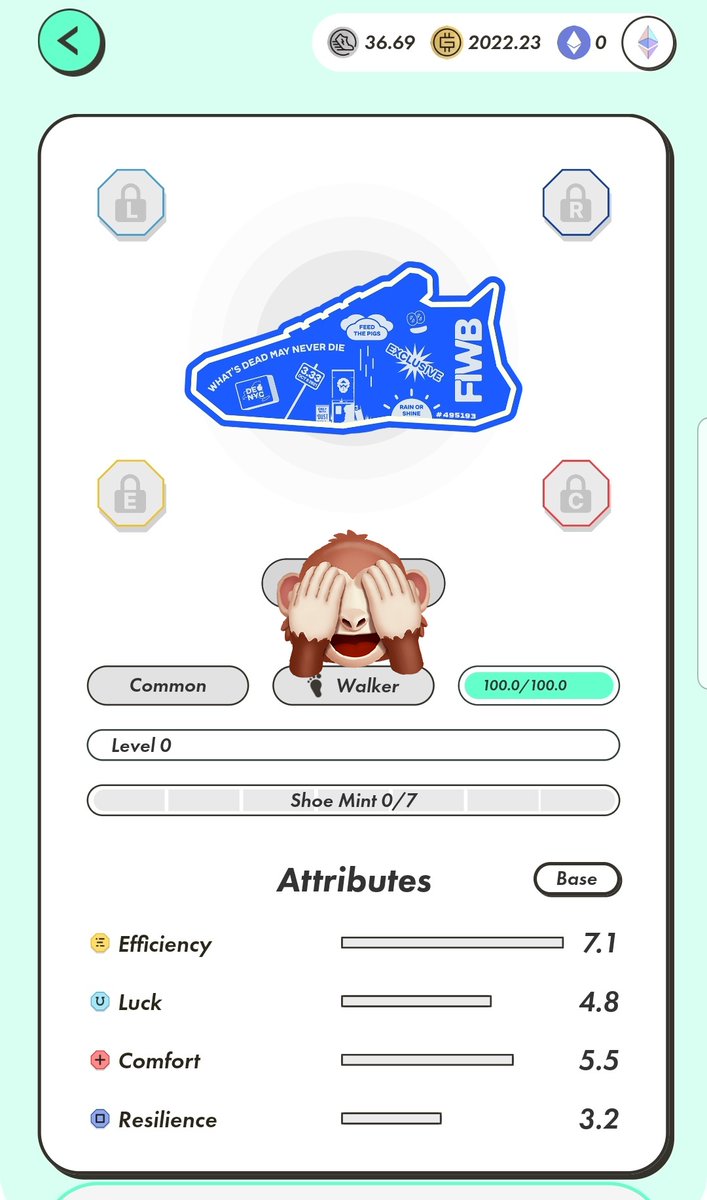 #stepn 

Can we say i'm kind of <a href="/DeGodsNFT/">DeGods</a> right now, holding this sneaker ? 😉

Did you get yours ?
FP is actually rising 🚀

#degods #NFTCommunity #ETH