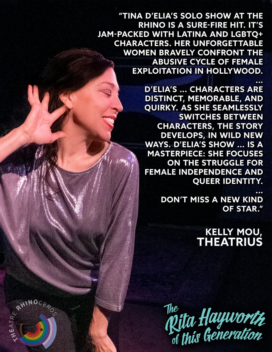 tinadeliasf's tweet photo. #Tickets https://t.co/xvRHulKTmP
@Theatrius 3 Shows Left! #RitaShow #SoloShow #AwardWinning #SFFringe #Director @MaryGuzman
#Castro #SF 4/21, 4/22, 4/23 https://t.co/MWJTPulU12
