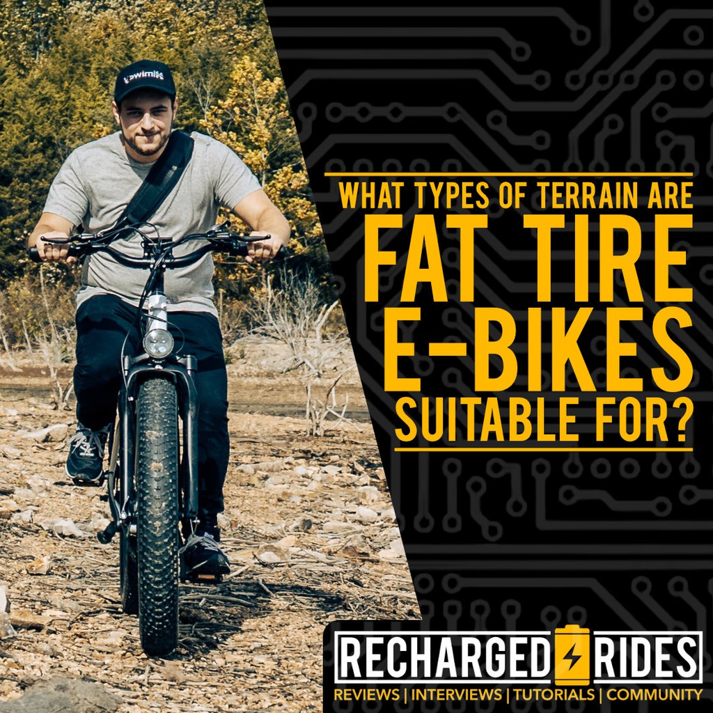 What Types of Terrain are Fat Tire E-Bikes Suitable For? rechargedrides.com/what-types-of-… #fattires #ebikes #electricbicycle #ebike #ev #bikelife #electricvehicles #bikelove #offroad