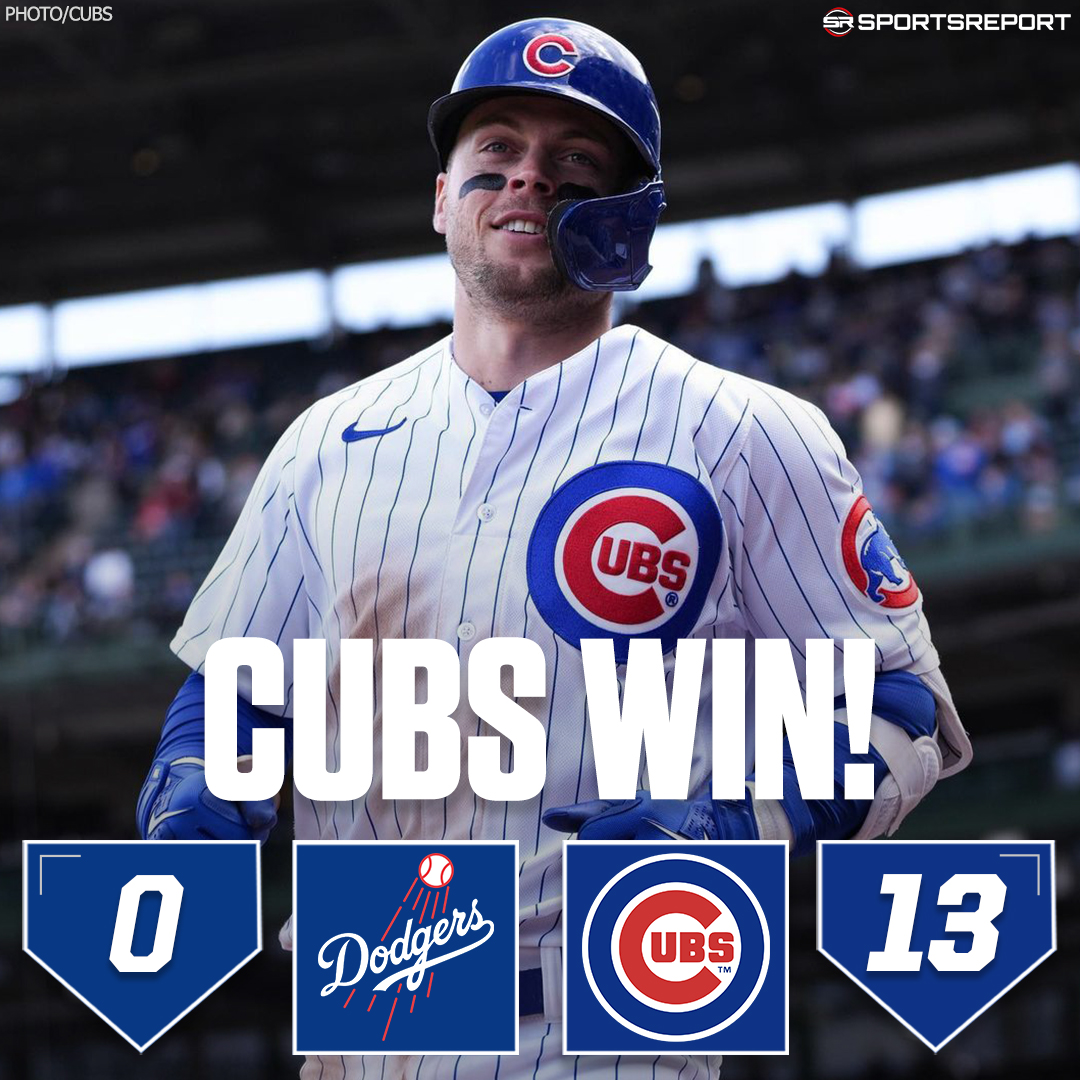 InsidetheIvy's tweet photo. CUBS WIN!!! The #Cubs shutout and dominate the Dodgers on Friday!! https://t.co/BvYcufTHiF