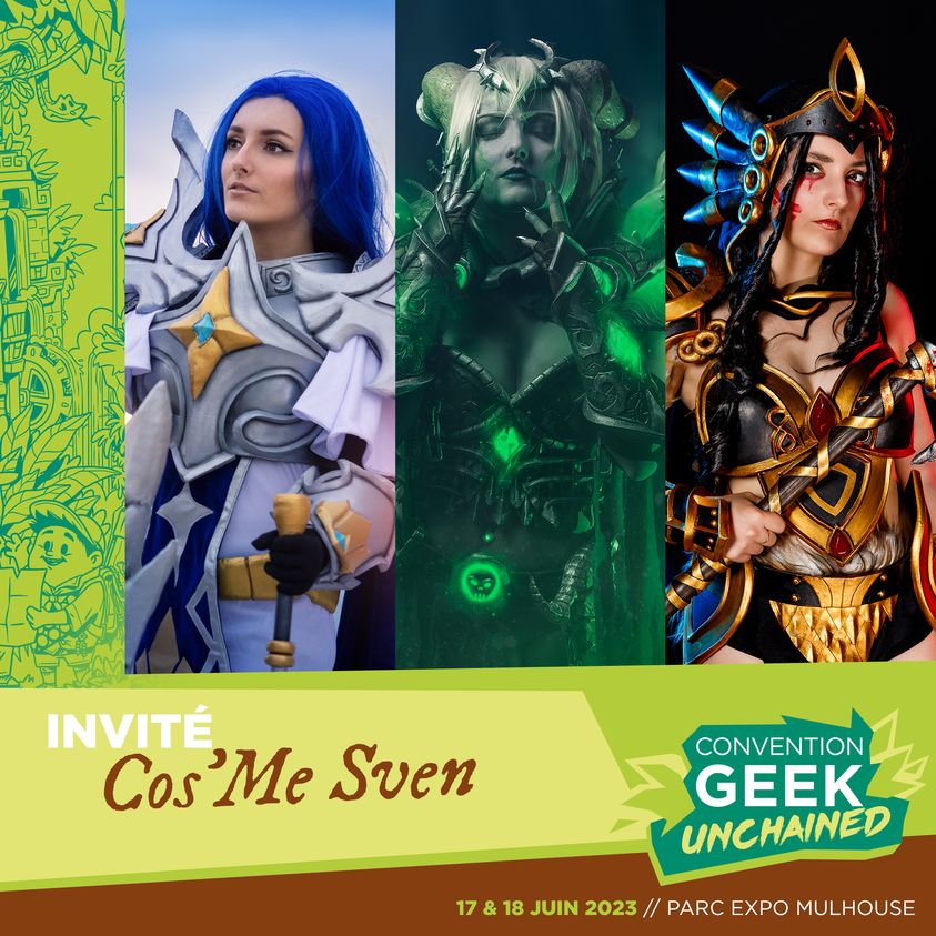 GeekUnchained68's tweet photo. Cos'Me Sven 

Vous pourrez la retrouver en tant que jury du Concours Cosplay durant notre 7ème Convention #GeekUnchained qui se déroulera les 17 &amp; 18 juin au Parc Expo de @mulhouse ! 🥳
© Crédits photo : MarieSenda / Charx_photo / Sepic_s

+ d'infos : https://t.co/XNQ7Kk4ifT https://t.co/KdosoNz1Fu