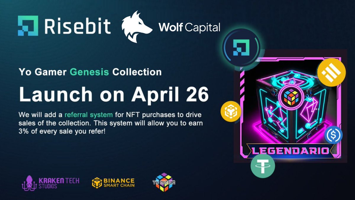 ¡Amigos! Se viene mi proyecto NFT 🎨💻🚀, acabamos de agregar un gran sistema de referidos 🔗 y actualmente estamos cerrando nuevas alianzas de proyectos grandes que apoyan la colección 🤝 atentos al 26 de Abril!!! <a href="/Wolf_Capital_/">Wolf Capital</a> <a href="/Risebitofficial/">RISEBIT Platform investment</a>