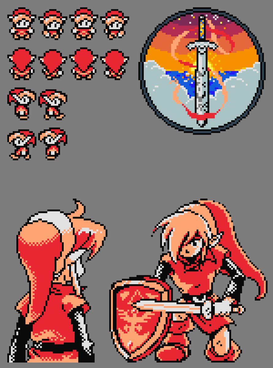 sir_troba's tweet photo. High-res versions for Link:
#pixelart #8bit #Zelda #MonMae #gamedev https://t.co/Ek1UrinuJg
