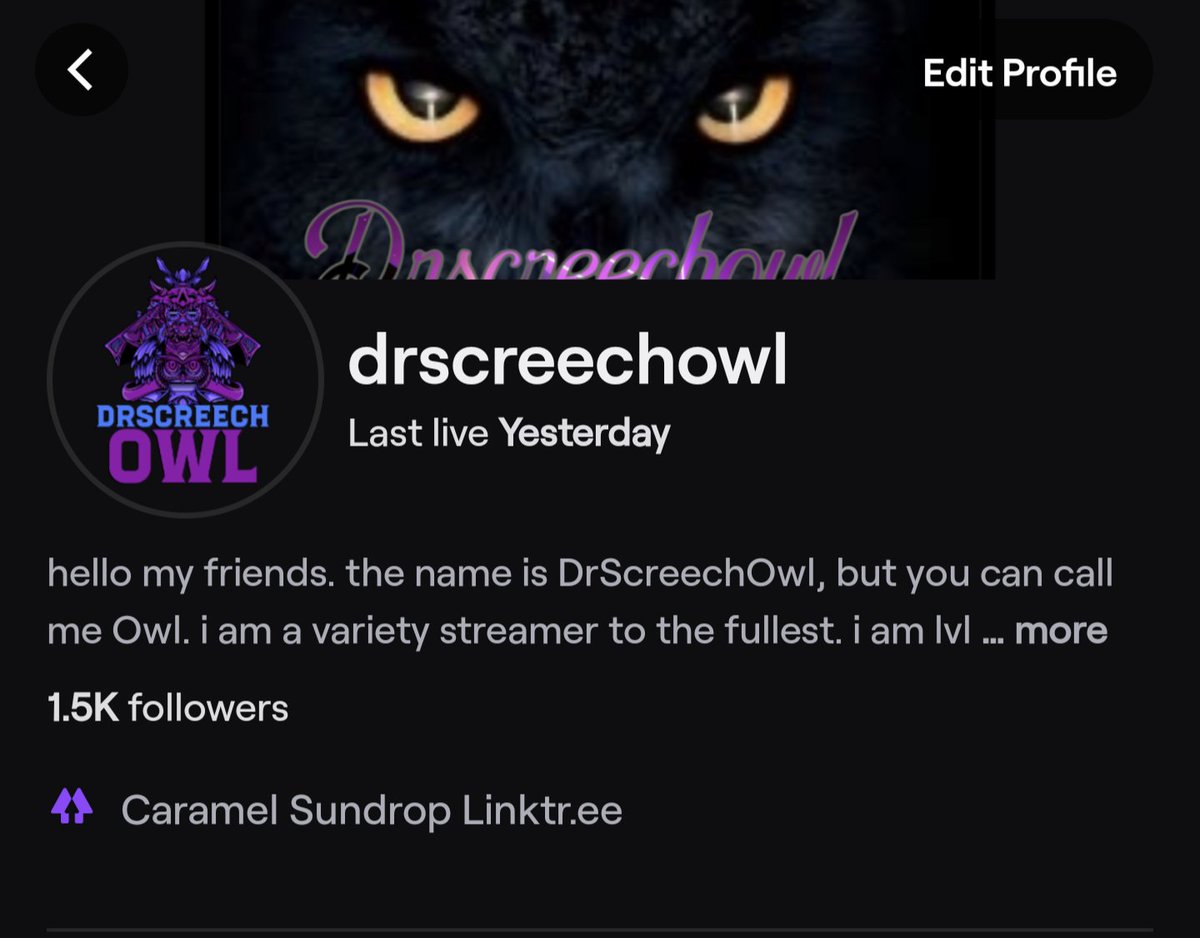 drscreechowl's tweet photo. can't believe how far I have come since my first stream Dec 31, 2021. I couldn't have done it without the ones who push me to the limits to achieve goals! this goes out to y'all! we are now on the road to 2000 FOLLOWERS. thank you all so so much 💕🦉
Hooty Hoo! https://t.co/zArLjAH7Q5