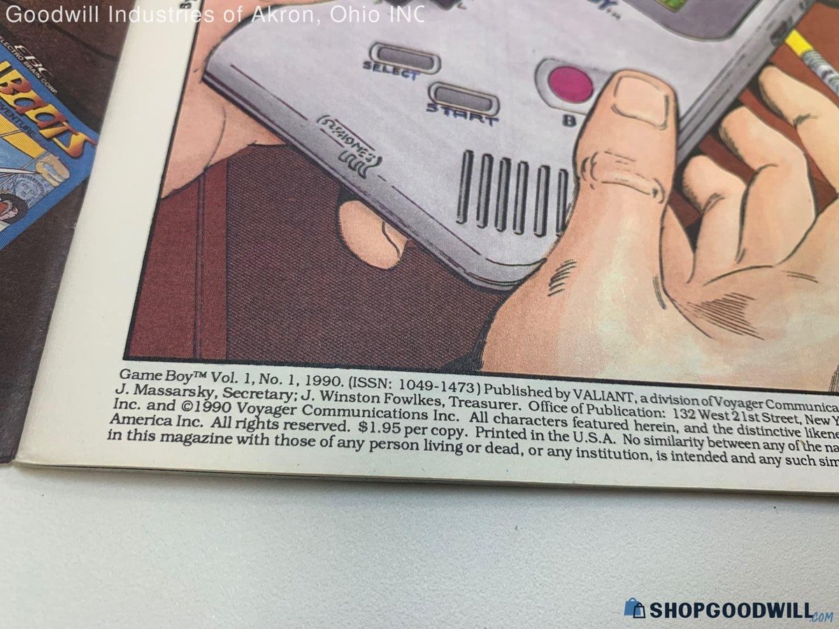 GoodwillGoblin's tweet photo. Issue #1 of Game Boy, a four-part limited series published by Valiant Comics in 1990, has appeared on Shop Goodwill https://t.co/80OAybmRfM