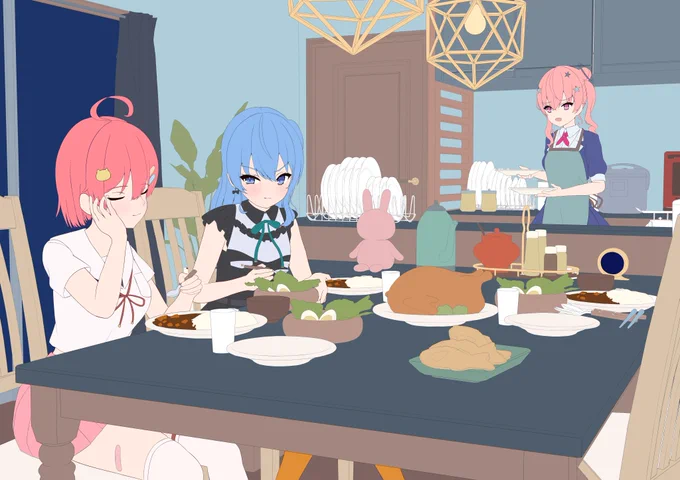 進捗です。いいイラストにしたい 