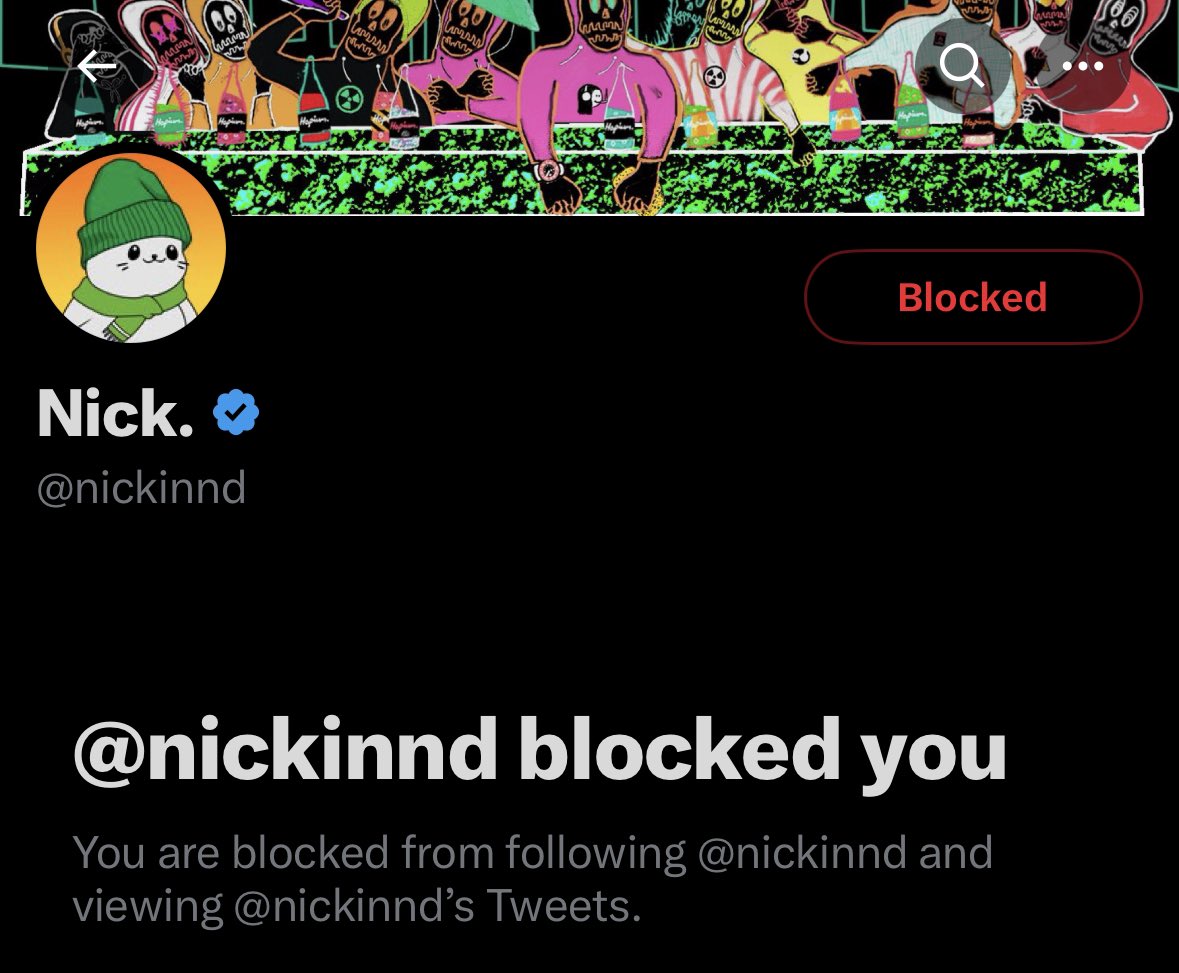 Real quick clarification for everyone on twitter rn: 

this account is not a <a href="/SappySealsNFT/">Sappy Seals</a> nor does he represent them in any way… 

he bounces around from community to community with pfps he doesn’t own, and tries to fud the everliving shit out of everything… he’s a sexual