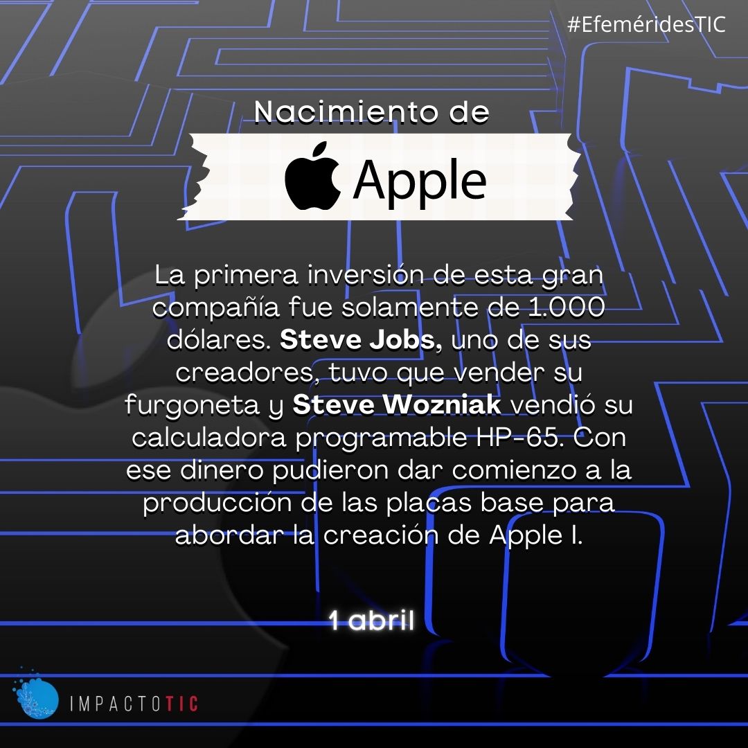 ImpactoTIC's tweet photo. #EfeméridesTIC 👀
El mes de abril está cargado de innovación y hechos que marcaron historia y rompieron barreras en la tecnología, ¿Conoces que otros eventos impactaron este mes en el pasado? Te leemos en los comentarios. https://t.co/xicT91otS4