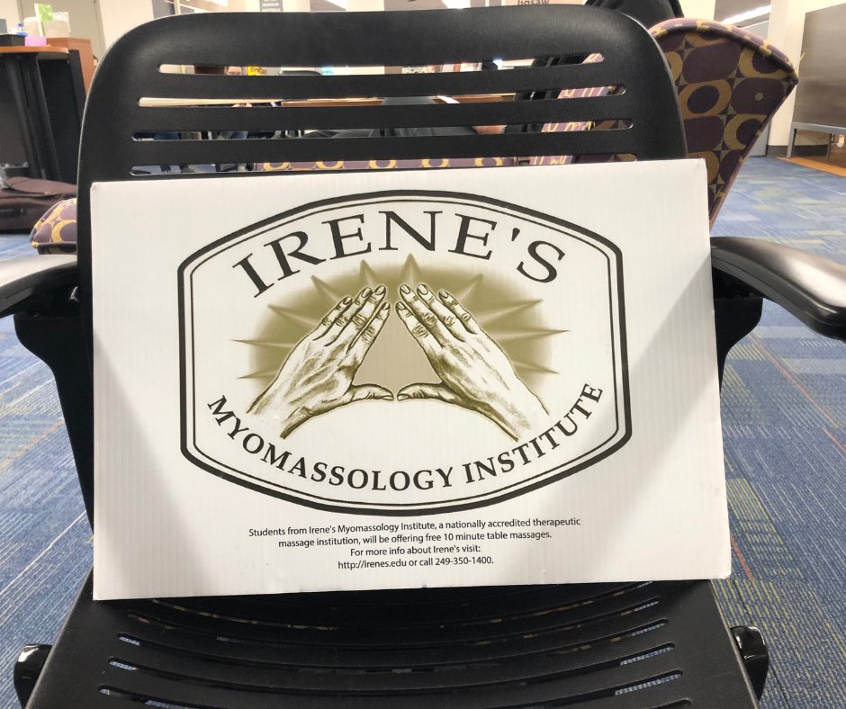 OULibraries's tweet image. Big thank you to everyone who came out for free massages today! Special thank you to Irene's Myomassology Institute for providing the massages to our students!