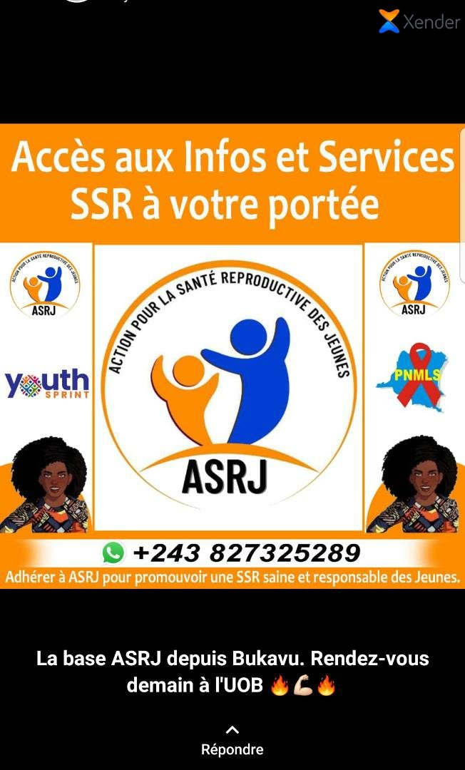 PatAganze's tweet photo. "Welcome party" la grande festivale pour intégrer les nouveaux étudiants à l'UOB. @Asrjrdcongo comme d'hab y sera pour offrir les services de la SSR ce 22 avril 2023
@MakokiYaMwasi
@IpasOrg
@NurseNisa1  
@PNMLS_RDC  
@Mulunda_JC
@UNFPARDC
@YouthSprint https://t.co/LOnbkN3jJP