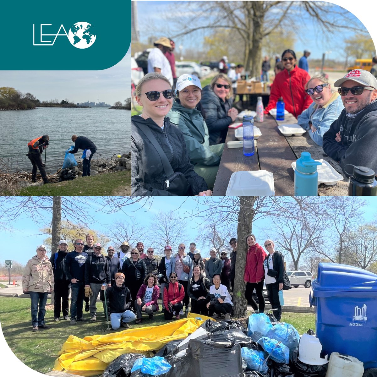 LEA Group (@lea_group) on Twitter photo To celebrate #EarthDay, our Green Committee and dedicated volunteers participated in LEA's Spring Clean Up event, collecting garbage, recyclables, and debris at Humber Bay Park. Thank you to all our volunteers, and happy Earth Day everyone! <a href="/LiveGreenTO/">Live Green Toronto</a> #NationalVolunteerWeek To celebrate #EarthDay, our Green Committee and dedicated volunteers participated in LEA's Spring Clean Up event, collecting garbage, recyclables, and debris at Humber Bay Park. Thank you to all our volunteers, and happy Earth Day everyone! <a href="/LiveGreenTO/">Live Green Toronto</a> #NationalVolunteerWeek