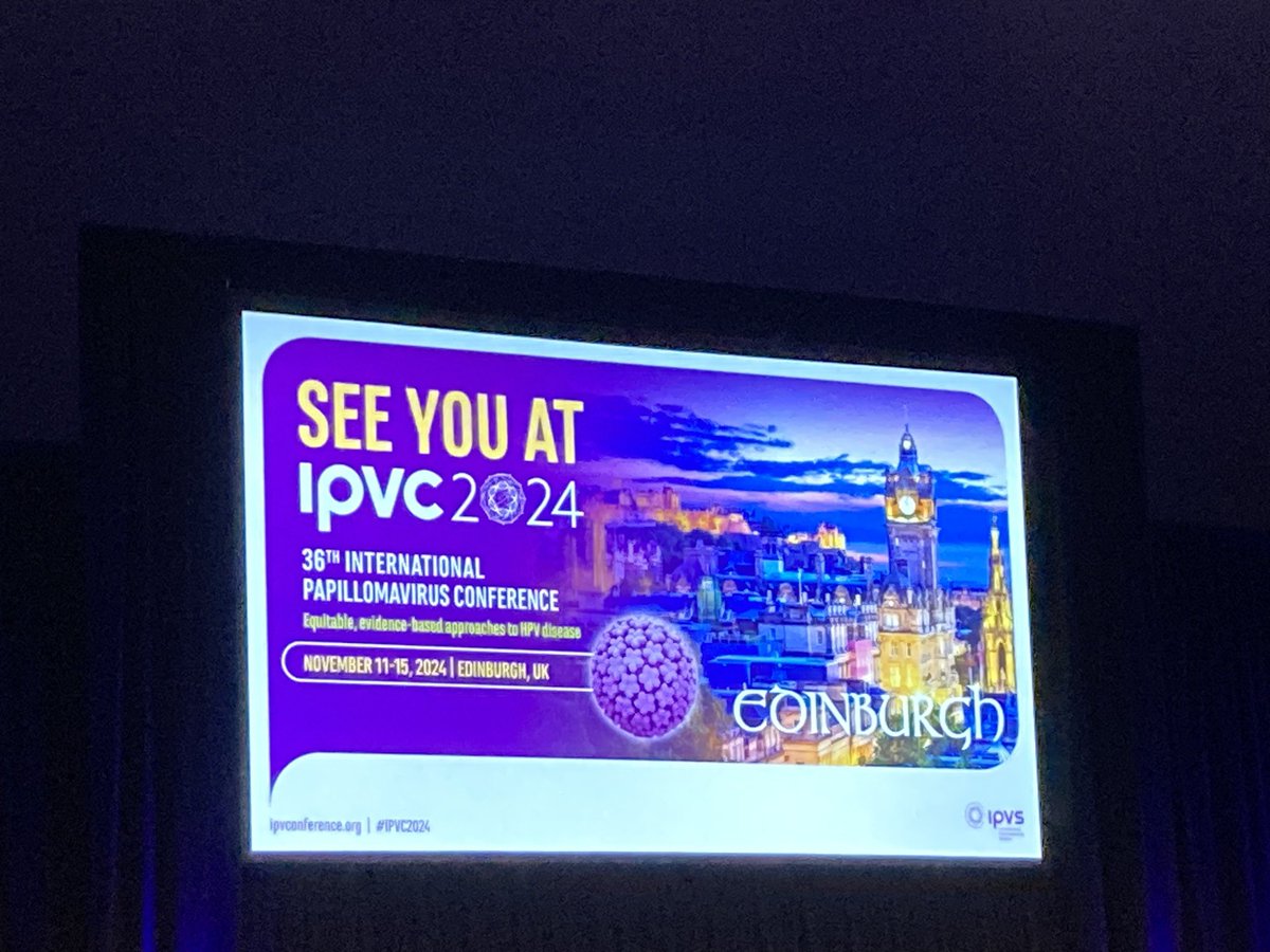 Thank you! #IPVC2023 Loved the networking and being able to share our work on #VAXID by @Idevax1 

See you in Edinburgh in 2024 for more on #hpv and elimination of hpv-related cancers 😊😎