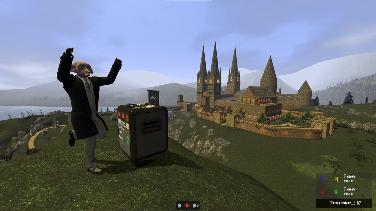 HexRoleplay's tweet photo. DJ Doblón os desea ánimos mientras sigue "trabajando" de cara a la apertura 

#Magia #fantasia #rol #harrypotter #hogwarts #musica #dj #elfo #elfodomestico #castillo #gmod #Garrysmod #hagrid #sevienencositas https://t.co/SbP3oK5vzk