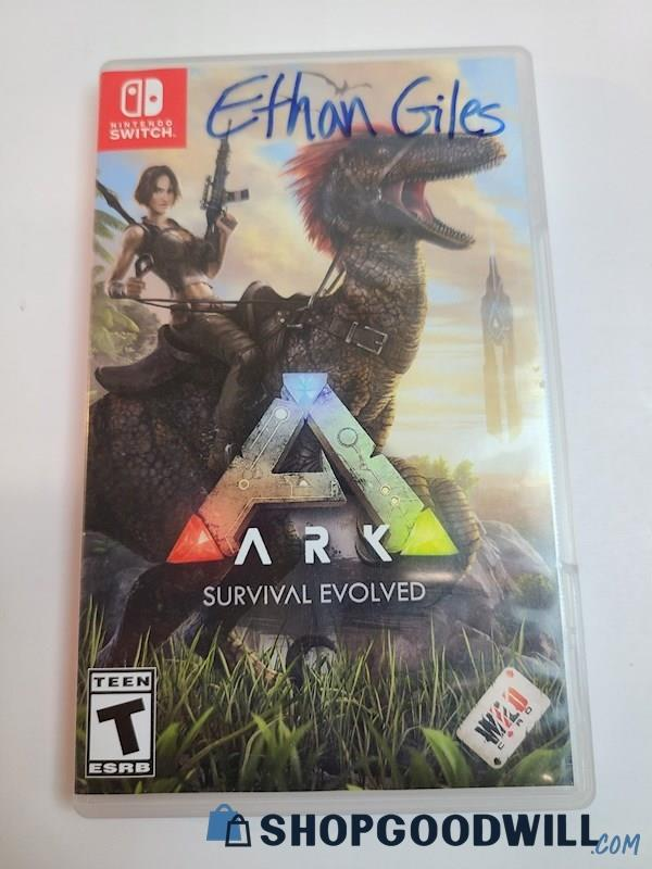 GoodwillGoblin's tweet photo. Ethan Giles' copy of ARK: Survival Evolved for Nintendo Switch has appeared on Shop Goodwill https://t.co/JuM7MiICxV