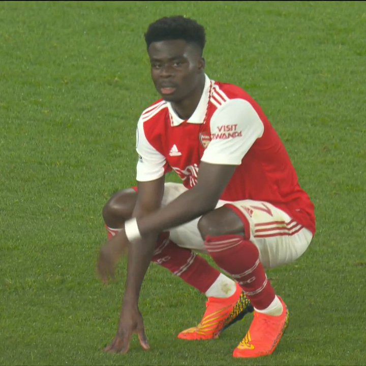 Lfrefidn's tweet photo. Saka knows Arsenal will get destroyed by Manchester City next week https://t.co/zQyJi32XCj
