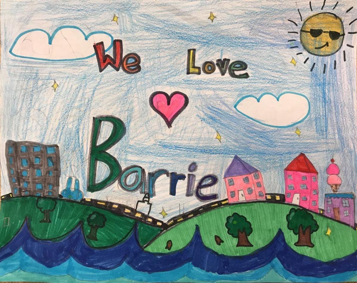 The 2023 "I Love Barrie" class winner (Mrs. Macdonald's Grade 2/3 class, St. Bernadette Catholic School). - City of Barrie photo
Congratulations to Mrs.Macdonald’s Class!
#ILoveBarrie <a href="/SMCDSB_BER/">St. Bernadette C.S.</a>
