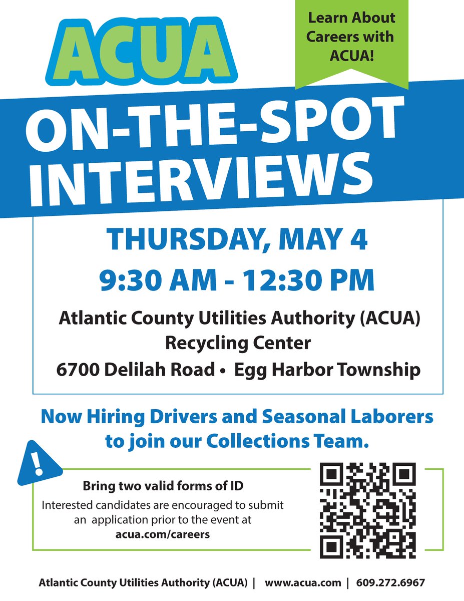 ACUA - Atlantic County Utilities Authority tweet media
