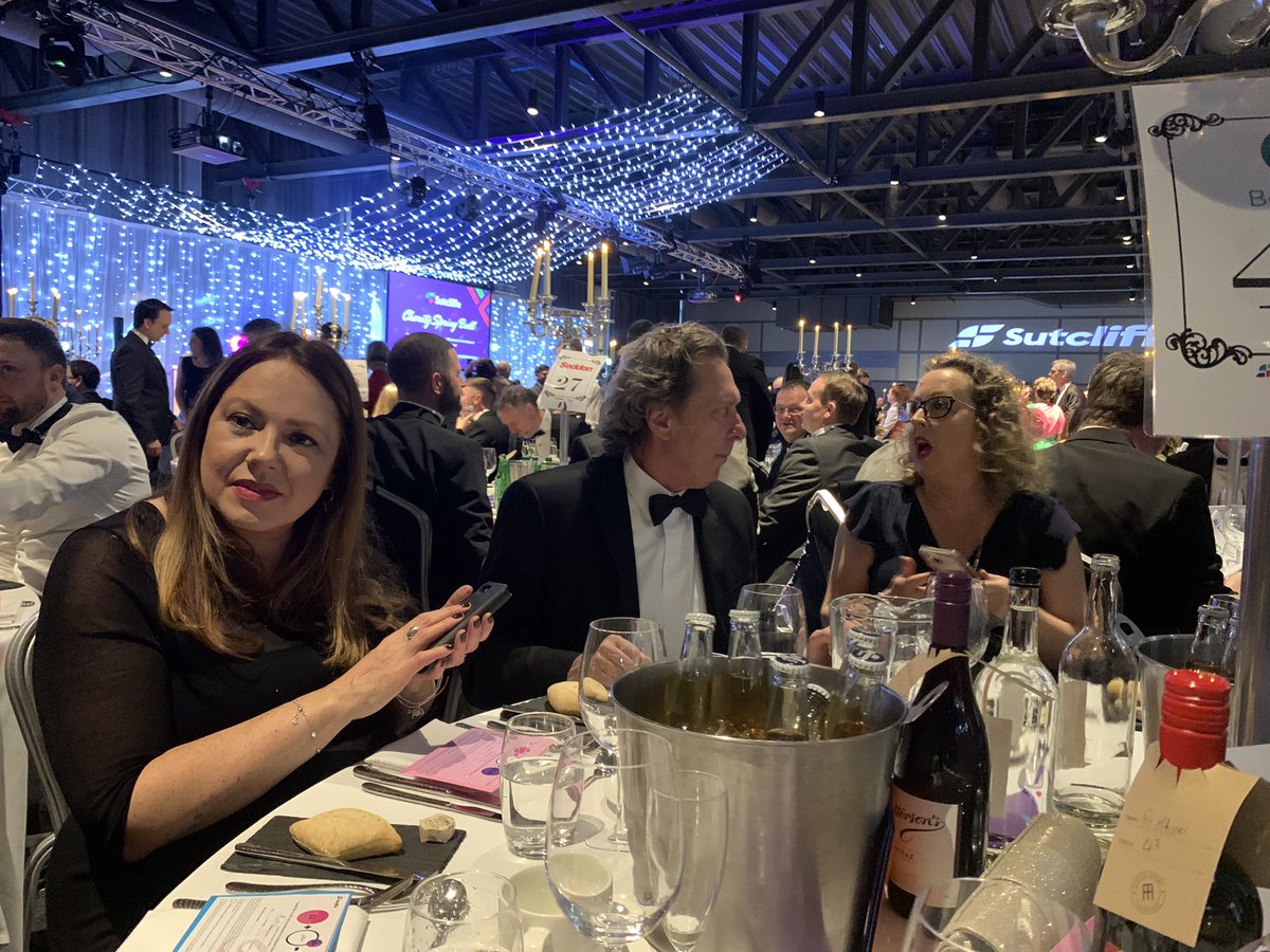 MCTKev's tweet photo. Having an amazing evening representing @_MyMCT as guests of the inspirational @carolineswailes & @heatherdegroot1 from @be_ethicalUK
The company is amazing, the atmosphere is electric, and the auction is underway for @NHSEngland at the #sutcliffespringball
#BetterTogether https://t.co/IP0F6MsOf8