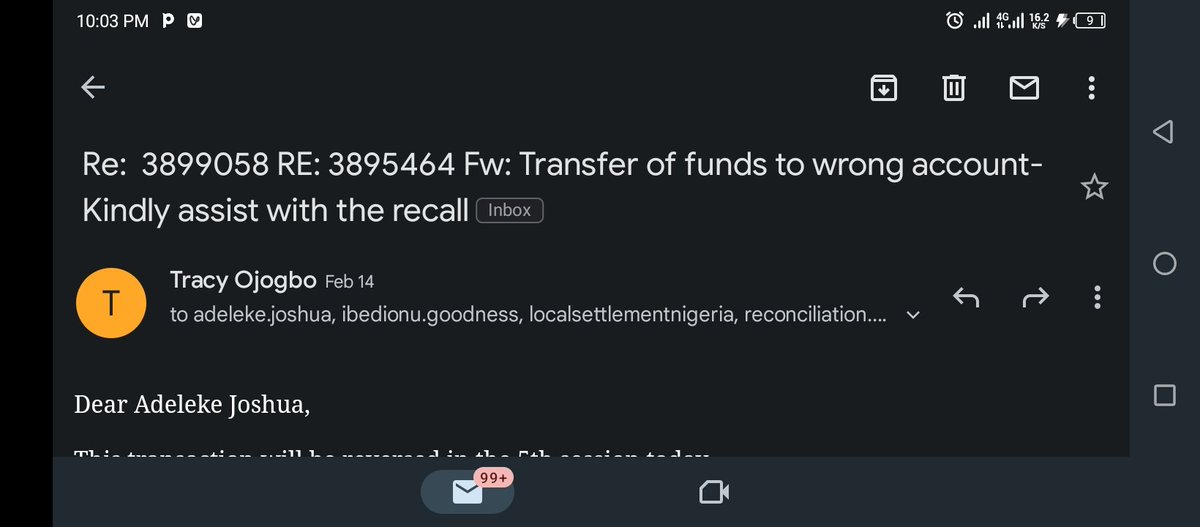 Goldenihuoma's tweet photo. Dear @NIBSS_NG was this transaction reversed in the 5th session on 12/2/23?? If it was, 1)please can I get the reversal settlement extract??
2) the account it was reversed to??
3) The reversal session and transaction ID and the date the reversal was made?? https://t.co/lu4lUrKSEZ