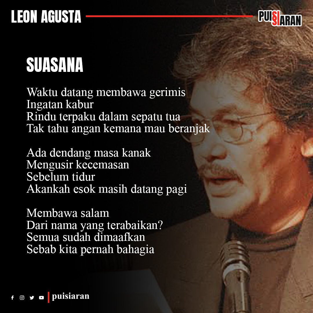 puisiaran's tweet photo. Semua sudah dimaafkan
Sebab kita pernah bahagia
—Leon Agusta

Selamat Idulfitri 1444 H
Mohon maaf lahir &amp; batin

#puisiaran #leonagusta #idulfitri2023 #idulfitri1444H https://t.co/dDn94basfy