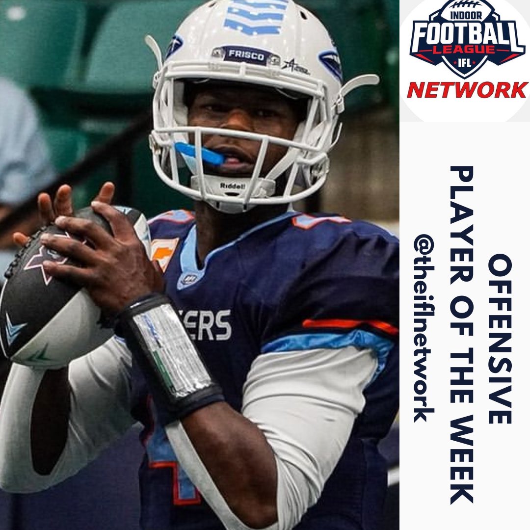 TheIFLNetwork's tweet photo. -154 passing yards
-2 touchdowns
-42 rushing yards
-4 touchdowns

Frisco Fighters quarterback TJ Edwards (@RE4L__) is our Week 5 Offensive Player of the Week. https://t.co/7A8IgjBoak