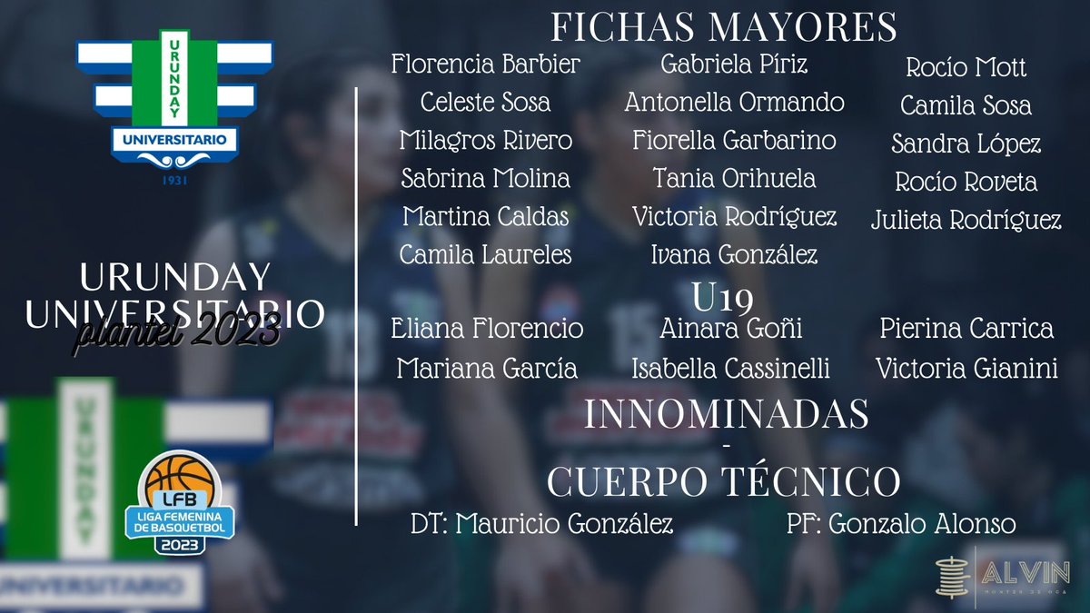 ⁉️ Sin duda este es de los equipos que ᴍᴀꜱ ɪɴᴛʀɪɢᴀ me genera verlo jugar.

El más largo en cuanto a jugadoras mayores, con una base conocida y algunas U19 sumamente interesantes.

🔜 Aunque el torneo para 𝓤𝓻𝓾𝓷𝓭𝓪𝔂 se juega en la segunda fase, nos va a sorprender.

🧵👇