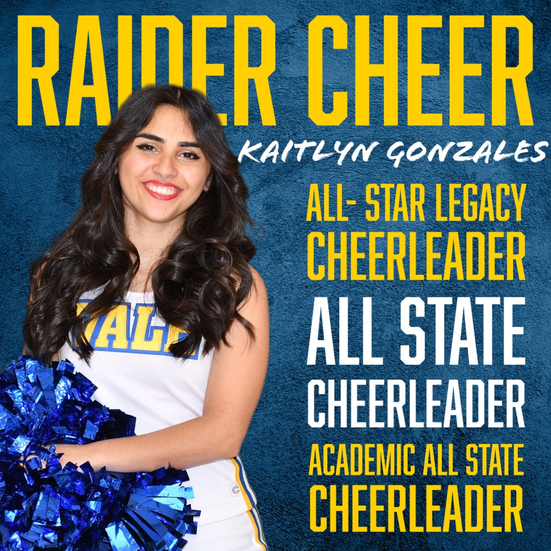 Congratulations to senior Kaitlyn Gonzales for earning the following TGCA accolades:
All-Star Legacy, All-State, and Academic All-State Cheerleader!