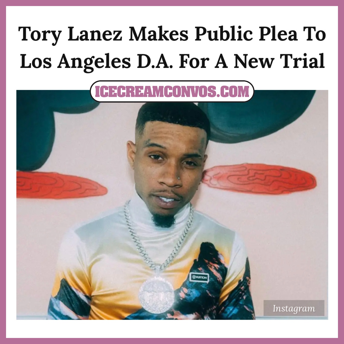 IceCreamConvos's tweet photo. Tory Lanez makes a public plea to Los Angeles County D.A George Gascón to “do what’s fair and right” as he seeks a new trial. 📝⚖️🍦
Get the scoop 👉🏾 https://t.co/pKqcBLi8Ni
#ToryLanez #GeorgeGascon #NewTrial #4PageLetter #IceCreamConvos https://t.co/mnuyAM6zQM