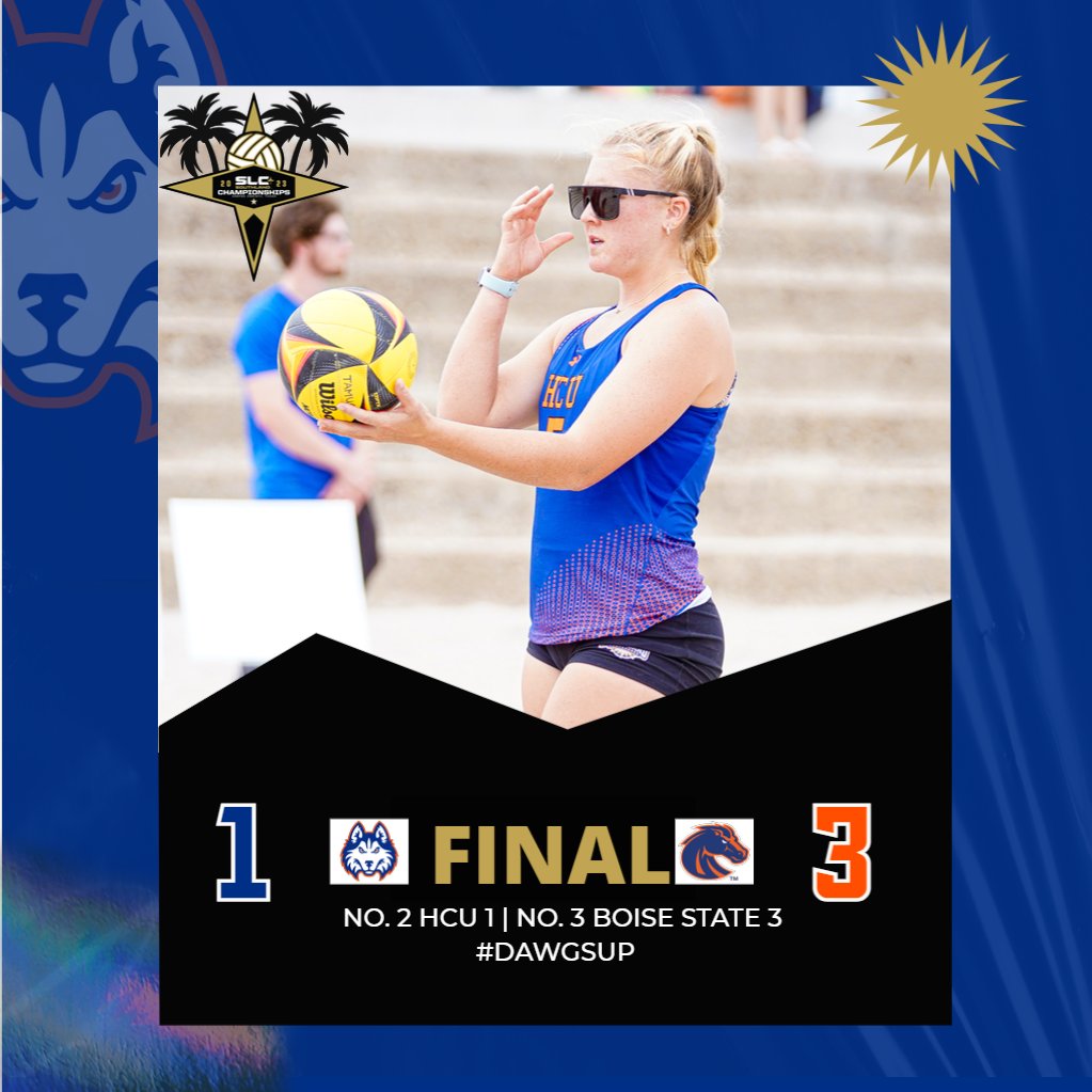 HCUAthletics's tweet photo. Final: #3 Boise State 3, #2 @HuskiesBeach 1 #DawgsUp https://t.co/Elf0p6zteI